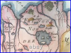 Iceland 1747 Nicolas Bellin Nice Large Antique Map 18th Century
