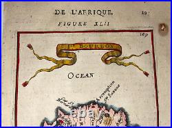 Ile Bourbon Reunion Island 1683 Alain Manesson Mallet Nice Antique Map