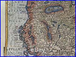 Ireland 1613 Mercator Hondius Atlas Minor Nice Unusual Antique Map 17th Century
