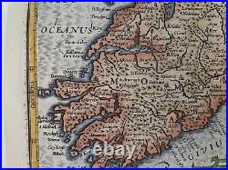Ireland 1613 Mercator Hondius Atlas Minor Nice Unusual Antique Map 17th Century