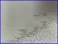 Ireland South & West Coast 1865 (1889) Very Large Antique Sea Chart 19th Century