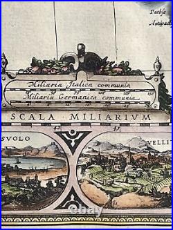 Italy, Nova Italiae Delineatio, old map by Matthäus Merian circa 1650 or so