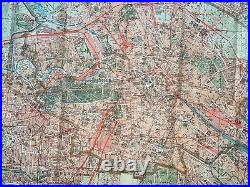 Kiessling's Berlin 1909 Large Folding City Map 20th Century