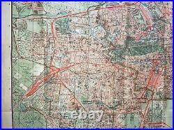 Kiessling's Berlin 1909 Large Folding City Map 20th Century