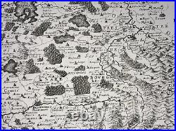 Lorraine France Dated 1704 Nicolas Sanson Large Antique Map 18th Century