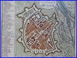 Munich Bavaria Germany Holy Roman Empire 1791 Neele engraved city plan