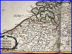 Netherlands 1788 Guillaume Delisle /dezauche Large Antique Map 18th Century