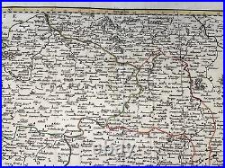 Orleanais Beauce France 1753 Robert De Vaugondy Large Antique Map 18th Century
