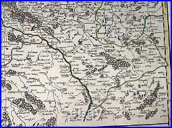 Orleanais Beauce France 1753 Robert De Vaugondy Large Antique Map 18th Century