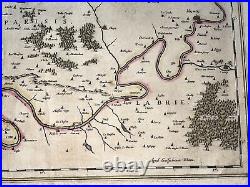 PARIS & AREA FRANCE 1644 WILLEM BLAEU LARGE ANTIQUE MAP 17th CENTURY