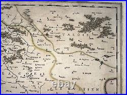 PARIS & AREA FRANCE 1644 WILLEM BLAEU LARGE ANTIQUE MAP 17th CENTURY