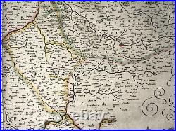 PARIS ILE DE FRANCE FRANCE 1642 WILLEM BLAEU LARGE ANTIQUE MAP 17th CENTURY