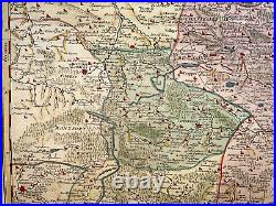 PARIS & REGION FRANCE 1720 by JB HOMANN LARGE ANTIQUE MAP 18TH CENTURY