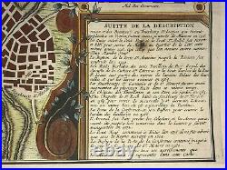 Paris 1729 Delamare Sixieme Plan Large Antique City Map 18th Century