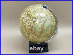 Philips Mid Century 10 Inch Terrestrial Globe On Stand