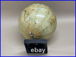 Philips Mid Century 10 Inch Terrestrial Globe On Stand