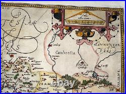 Picardie France 1579 Abraham Ortelius Unusual Large Antique Map 16th Century