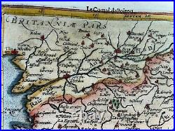 Poitou France 1613 Mercator Hondius Atlas Minor Nice Antique Map 17th Century