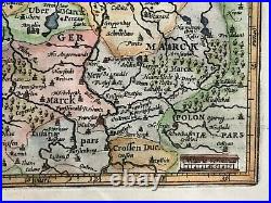Poland Germany 1613 Mercator / Hondius Atlas Minor Nice Antique Map 17th Century