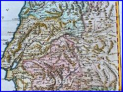 Portugal 1780 Rigobert Bonne Antique Map In Colors 18th Century