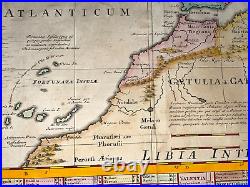 Roman Empire 1720 Henri Chatelain Very Large Antique Map 18th Century