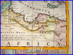 Roman Empire 1720 Henri Chatelain Very Large Antique Map 18th Century
