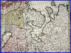 Scandinavia 1776 Homann Hrs Large Antique Engraved Map 18th Century
