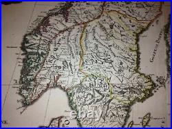 Scandinavia Livonia 1696 N. Sanson/hubert Jaillot Antique Wall Map 17th Century
