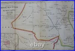 Shan States Southeast Asia Thailand Myanmar 1899 Johnston scarce detailed map