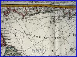 Sicily Sardinia Corsica Malta 1762 Homann Hrs Large Antique Map 18th Century