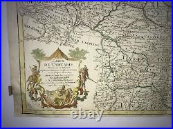 Tartary 1706 Guillaume Delisle / Buache Large Antique Map 18th Century