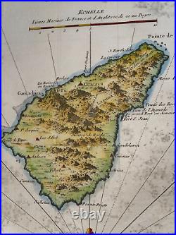 Tenerife Canary Island Spain 1746 Nicolas Bellin Antique Sea Chart 18th Century