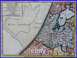 The Hague Delft Leiden Haarlem Holland Netherlands 1748 Vaugondy map