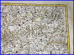 Tyrol Austria Italy 1654 Sanson D'abbeville Large Antique Map 17th Century