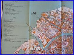 Venice Italy Detailed City Plan Venetian Arsenal Piazza San Marco 1907 large map