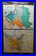 Vintage Mural Map History of Poland 1772-1795 and 20th century Wallchart
