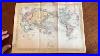 World C 1855 Tallis Decorative Old Hand Color Map Mts Of Moon Antarctic